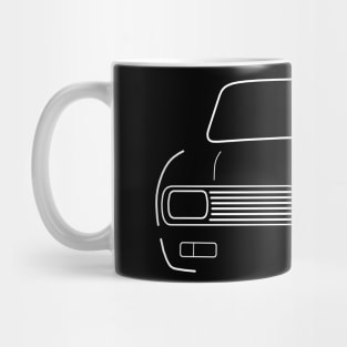 Triumph Toledo classic 1970s British car white outline graphic Mug